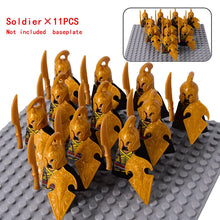 Load image into Gallery viewer, MOC Medieval Dwarf Warrior Elves Knights lotr Figures Building Blocks Accessories Armor Shield Weapon DIY Toys For Children gift