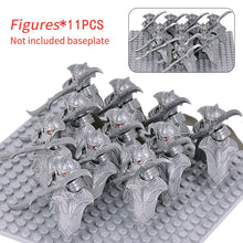 Load image into Gallery viewer, MOC Medieval Dwarf Warrior Elves Knights lotr Figures Building Blocks Accessories Armor Shield Weapon DIY Toys For Children gift