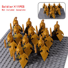 Load image into Gallery viewer, MOC Medieval Dwarf Warrior Elves Knights lotr Figures Building Blocks Accessories Armor Shield Weapon DIY Toys For Children gift
