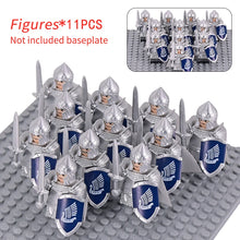 Load image into Gallery viewer, MOC Medieval Dwarf Warrior Elves Knights lotr Figures Building Blocks Accessories Armor Shield Weapon DIY Toys For Children gift