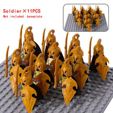 Load image into Gallery viewer, MOC Medieval Dwarf Warrior Elves Knights lotr Figures Building Blocks Accessories Armor Shield Weapon DIY Toys For Children gift