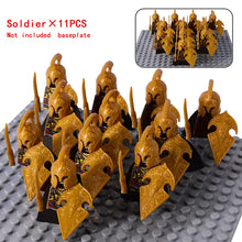 Load image into Gallery viewer, MOC Medieval Dwarf Warrior Elves Knights lotr Figures Building Blocks Accessories Armor Shield Weapon DIY Toys For Children gift