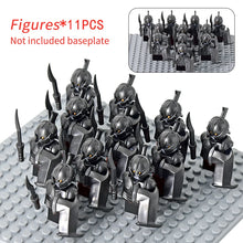 Load image into Gallery viewer, MOC Medieval Dwarf Warrior Elves Knights lotr Figures Building Blocks Accessories Armor Shield Weapon DIY Toys For Children gift