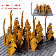 Load image into Gallery viewer, MOC Medieval Dwarf Warrior Elves Knights lotr Figures Building Blocks Accessories Armor Shield Weapon DIY Toys For Children gift