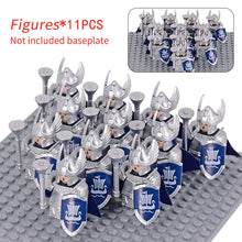 Load image into Gallery viewer, MOC Medieval Dwarf Warrior Elves Knights lotr Figures Building Blocks Accessories Armor Shield Weapon DIY Toys For Children gift