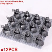 Load image into Gallery viewer, MOC Medieval Dwarf Warrior Elves Knights lotr Figures Building Blocks Accessories Armor Shield Weapon DIY Toys For Children gift