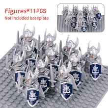 Load image into Gallery viewer, MOC Medieval Dwarf Warrior Elves Knights lotr Figures Building Blocks Accessories Armor Shield Weapon DIY Toys For Children gift