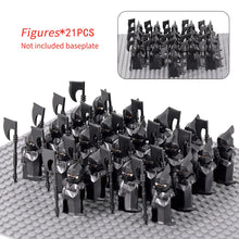 Load image into Gallery viewer, MOC Medieval lotr Figures Orc Soldiers Raider Vargr Wolf Elephant Mount Knights Building Blocks Bricks Toys for children gifts