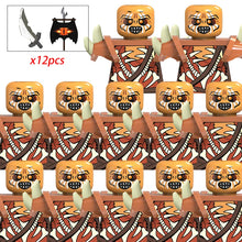 Load image into Gallery viewer, MOC Medieval lotr Figures Orc Soldiers Raider Vargr Wolf Elephant Mount Knights Building Blocks Bricks Toys for children gifts