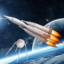 Load image into Gallery viewer, MOC Sputniked 1 of 1957 space rocket creative car bricks and S spacecraft bricks R-7 M1-1PS block toys children's gifts