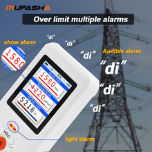 Load image into Gallery viewer, MUFASHA Electromagnetic Radiation Detector Electric Radiation Magnetic Field Measurement Handheld Lithium