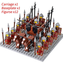 Load image into Gallery viewer, Medieval Knights mini Action Figures Building Blocks Roman Chariot Carriage Soldier War Horse Bricks Toys for Children Gift
