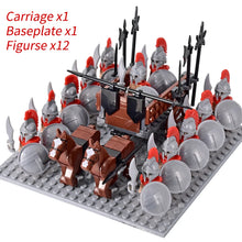 Load image into Gallery viewer, Medieval Knights mini Action Figures Building Blocks Roman Chariot Carriage Soldier War Horse Bricks Toys for Children Gift