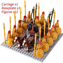 Load image into Gallery viewer, Medieval Knights mini Action Figures Building Blocks Roman Chariot Carriage Soldier War Horse Bricks Toys for Children Gift