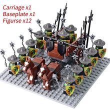 Load image into Gallery viewer, Medieval Knights mini Action Figures Building Blocks Roman Chariot Carriage Soldier War Horse Bricks Toys for Children Gift