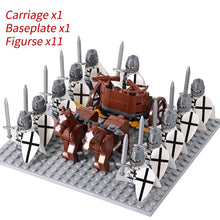 Load image into Gallery viewer, Medieval Knights mini Action Figures Building Blocks Roman Chariot Carriage Soldier War Horse Bricks Toys for Children Gift