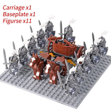 Load image into Gallery viewer, Medieval Knights mini Action Figures Building Blocks Roman Chariot Carriage Soldier War Horse Bricks Toys for Children Gift