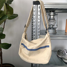 Load image into Gallery viewer, Men Crossbody Bags Retro Cargo Harajuku Shoulder All-match Large Capacity Satchels School Casual Canvas Bag Japan Style Handbag