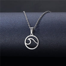 Load image into Gallery viewer, Men Statement Poker Lucky Ace of Spades Pendant Necklace Red Black Silver Color Stainless Steel Long Chain Necklaces Jewelry