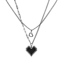 Load image into Gallery viewer, Men Statement Poker Lucky Ace of Spades Pendant Necklace Red Black Silver Color Stainless Steel Long Chain Necklaces Jewelry