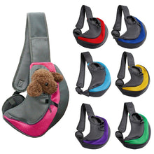Load image into Gallery viewer, Mesh Oxford Pet Outdoor Travel Pet Puppy Carrier Handbag Pouch Single Shoulder Bag Sling Mesh Comfort Travel Tote Shoulder Bag
