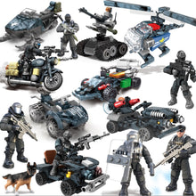 Load image into Gallery viewer, Military Special Force Soldiers Modern Action Figures with Weapon Equipment Army WW2 MOC Building Blocks Toys for Children Boys