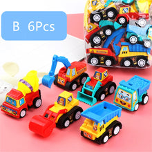 Load image into Gallery viewer, Mini Car Model Toy Pull Back Car Toys Engineering Vehicle Fire Truck Kids Inertia Cars Boy Toys Diecasts Toy for Children Gift