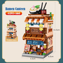 Load image into Gallery viewer, Mini City Street View Noodle Shop House Building Blocks 4 in 1 Japanese Architecture Friends Figures Bricks Toys For Children