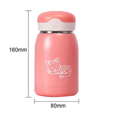Load image into Gallery viewer, Mini Cute Coffee Vacuum Flasks Thermos Stainless Steel Travel Drink Water Bottle 320ml Thermoses Cups And Mugs