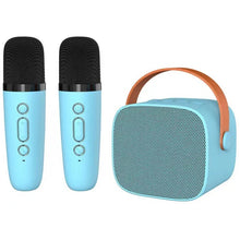 Load image into Gallery viewer, Mini Karaoke Machine for Kids,Portable Bluetooth Speaker with 2 Wireless Microphones for Kids and Adults Birthday Party Home