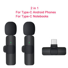 Load image into Gallery viewer, Mini Portable Wireless Tie Microphone Lavalier Mic For Iphone Android MobilePhone Interview Recording Live Vlog Broadcast Gaming