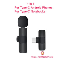 Load image into Gallery viewer, Mini Portable Wireless Tie Microphone Lavalier Mic For Iphone Android MobilePhone Interview Recording Live Vlog Broadcast Gaming