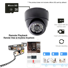 Load image into Gallery viewer, Mini Wifi Ip Camera Home Security Audio Draadloze Nachtzicht Cctv Dome Video Surveillance Monitor P2P Onvif Zwart Sd-kaart slot