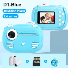 Load image into Gallery viewer, Minibear Children Camera For Kids Instant Camera 1080P Digital Camera For Children Photo Camera Toys For Girl Boy Birthday Gifts