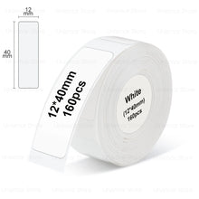 Load image into Gallery viewer, Mix Size White/Transparent P15 Thermal Label Paper Cable Wire Label Sticker Compatible for P15 P12 P11 Phomemo D30 Label Printer