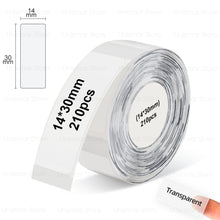 Load image into Gallery viewer, Mix Size White/Transparent P15 Thermal Label Paper Cable Wire Label Sticker Compatible for P15 P12 P11 Phomemo D30 Label Printer