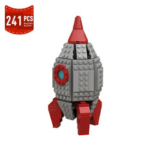 Load image into Gallery viewer, Moc Pikmined S.S. Dolphin Ship Rocket Building Block Set Anime Cartoon Space Rocket Freight Aircraft Brick Toys Xmas Gifts