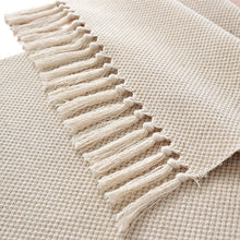 Load image into Gallery viewer, Modern Table Runner Simple Nordic Style Beige Table Flag Handmade Tassel Cotton Linen Tablecloth Bed Runners Table Decoration