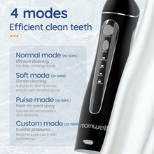 Load image into Gallery viewer, Portable Oral Irrigator With Travel Bag Water Flosser USB Rechargeable 5 Nozzles Water Jet 200ml Water Tank Waterproof 0ral irrigator