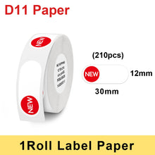 Load image into Gallery viewer, Multicolor D11 Printing Label For Niimbot D11 D110 Wireless Label Printer Waterproof Anti-Oil Tear-Resistant Thermal Label Paper