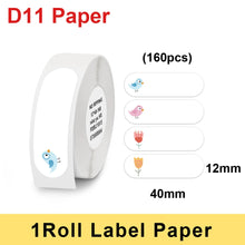 Load image into Gallery viewer, Multicolor D11 Printing Label For Niimbot D11 D110 Wireless Label Printer Waterproof Anti-Oil Tear-Resistant Thermal Label Paper