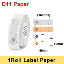 Load image into Gallery viewer, Multicolor D11 Printing Label For Niimbot D11 D110 Wireless Label Printer Waterproof Anti-Oil Tear-Resistant Thermal Label Paper