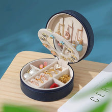 Load image into Gallery viewer, Multilayer jewelry box small stud earrings box ring receive box necklaces earrings jewelry box portable cassette jewelry mirrors