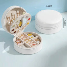 Load image into Gallery viewer, Multilayer jewelry box small stud earrings box ring receive box necklaces earrings jewelry box portable cassette jewelry mirrors