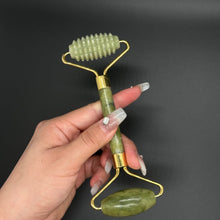 Load image into Gallery viewer, Multiple Sizes Scraping Natural Green Stone GUASHA Board & Face Jade Roller For Facial Firming Lift SPA Skincare Massage Gua Sha