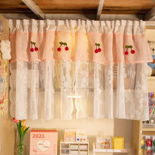 Load image into Gallery viewer, Kitchen Cabinet Curtain Dustproof Half-curtain Wardrobe Cover for Bay Window Short Curtain Door Partition Cabinet Drape