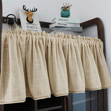 Load image into Gallery viewer, Kitchen Cabinet Curtain Dustproof Half-curtain Wardrobe Cover for Bay Window Short Curtain Door Partition Cabinet Drape