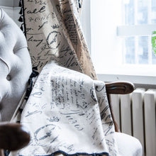 Load image into Gallery viewer, Window Curtains for Kitchen Living Room Bedroom Home Decoration Curtain Letter Cotton Linen Green Pine Cone Printing