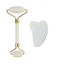 Load image into Gallery viewer, Natural Face Massager For Guasha Scraper Jade Roller Massage Face Gua sha Scraper Jade Roller Microniddle Roller Face Massager