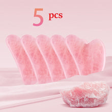 Load image into Gallery viewer, Natural Facial Massager Face Roller Gua Sha Scraper Double Heads Jade Stone Roller Skin Care Rose Quartz Massage for Face Body